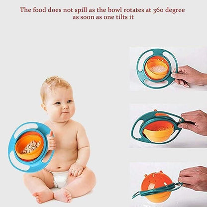 360 Spin Food Bowl for Kids