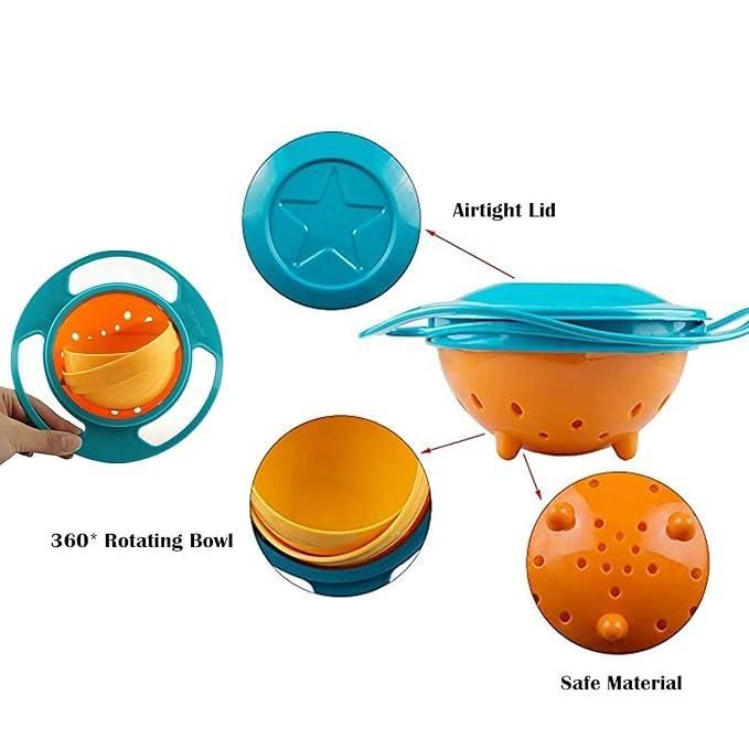 360 Spin Food Bowl for Kids